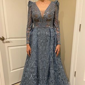 Custom blue gown